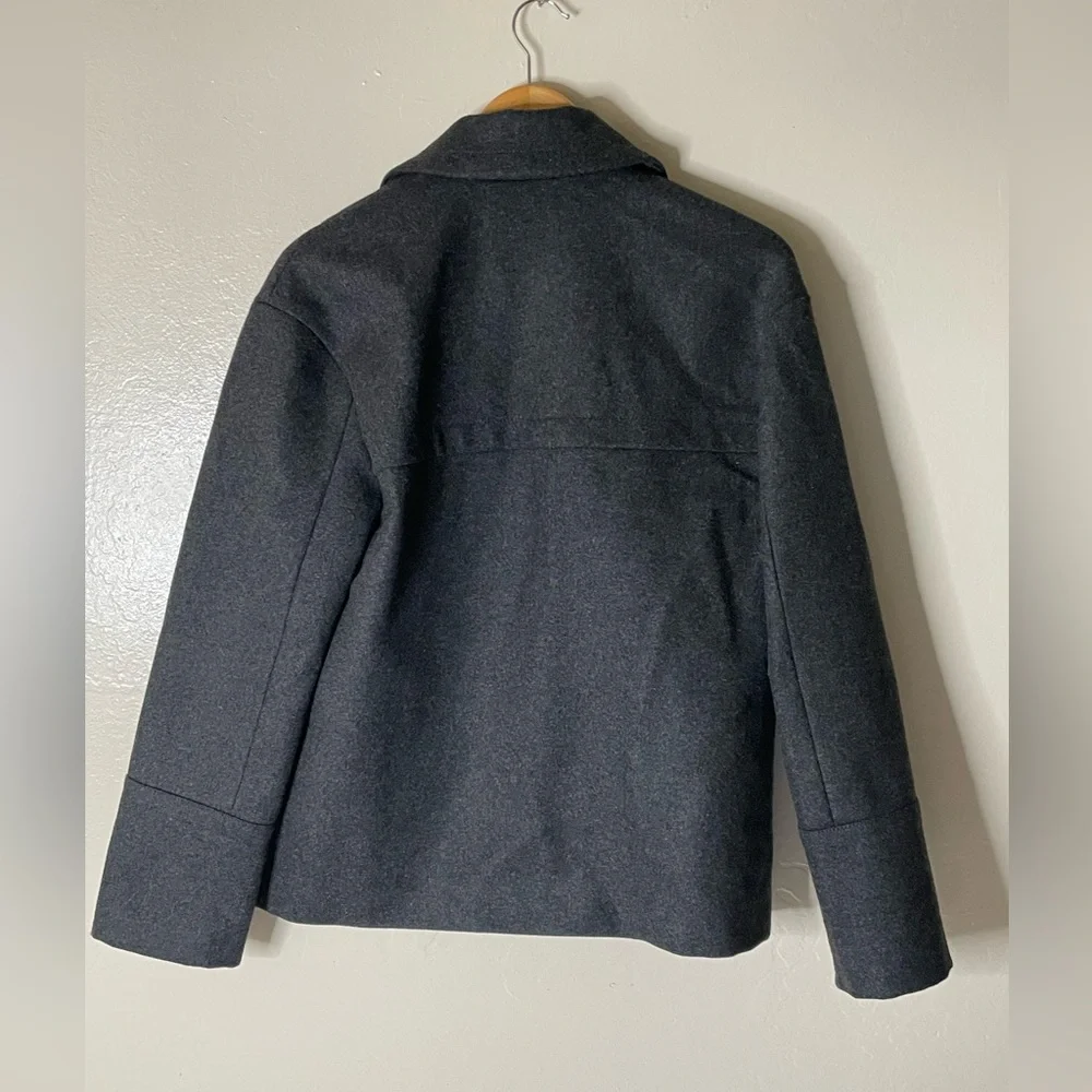 J.Crew women gray Melton Wool double Breasted Coats - Picture 5 of 16